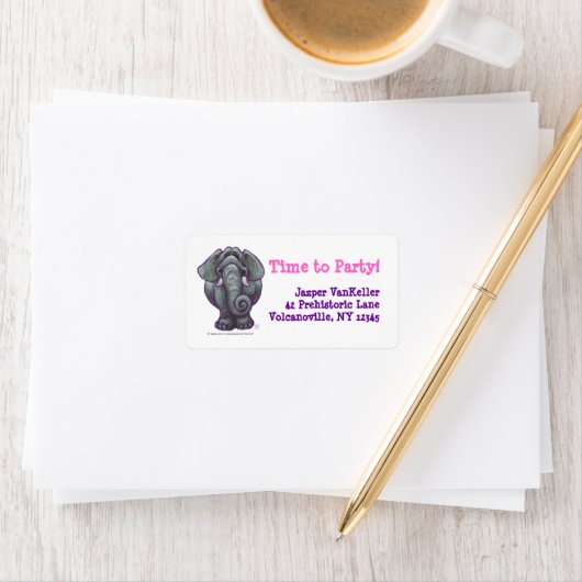 Elephant Party Center Etiket (Insitu)