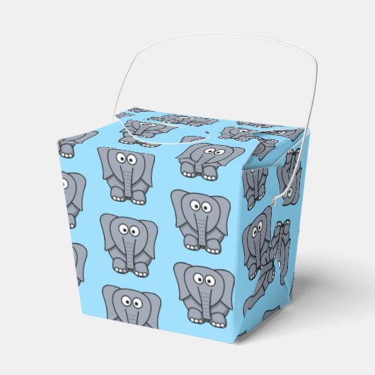 Elephant Party Favor Box Bedankdoosjes (Voorkant Zijde)