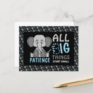 Elephant Patience Briefkaart