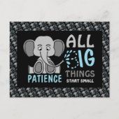 Elephant Patience Briefkaart (Voorkant)