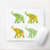 Elephant Pattern Art print Unieke moderne Muismat (Met muis)