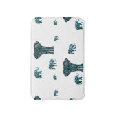 Elephant Pattern Badmat (Voorkant Verticaal)