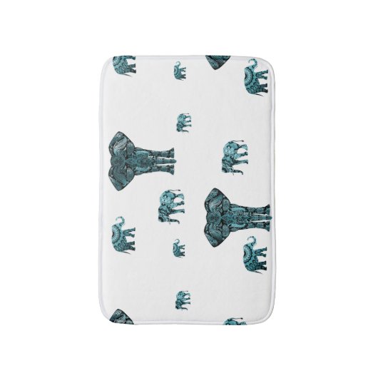 Elephant Pattern Badmat (Voorkant Verticaal)