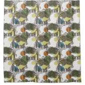 Elephant Pattern Douchegordijn (Voorkant)