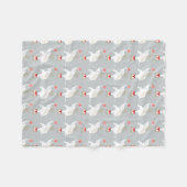 Elephant Pattern Fleece Blanket Deken (Voorkant (Horizontaal))