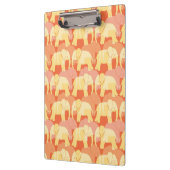 Elephant Pattern Klembord - Oranje (Links)