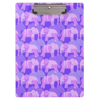 Elephant Pattern Klembord - Paars