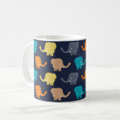 Elephant Pattern Koffiemok (Voorkant links)