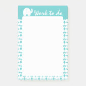 Elephant Pattern Post-it® Notes (Voorkant)