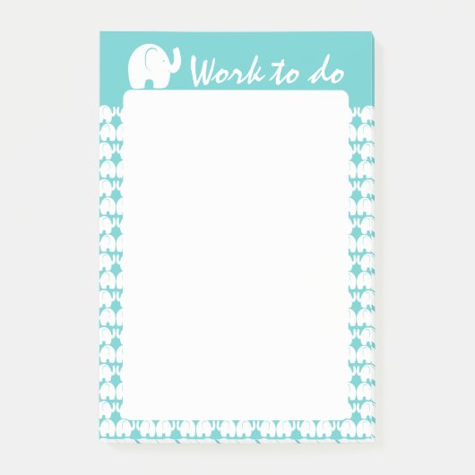 Elephant Pattern Post-it® Notes (Voorkant)