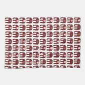 Elephant Pattern roze Theedoek (Horizontaal)