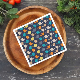 Elephant Pattern Servet
