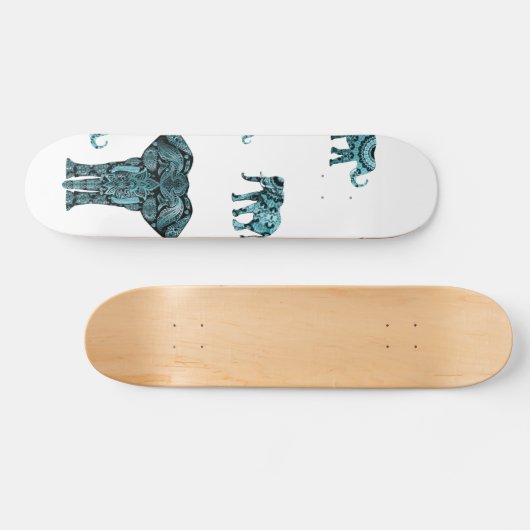 Elephant Pattern Skateboard (Horizontaal)