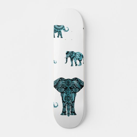 Elephant Pattern Skateboard (Voorkant)