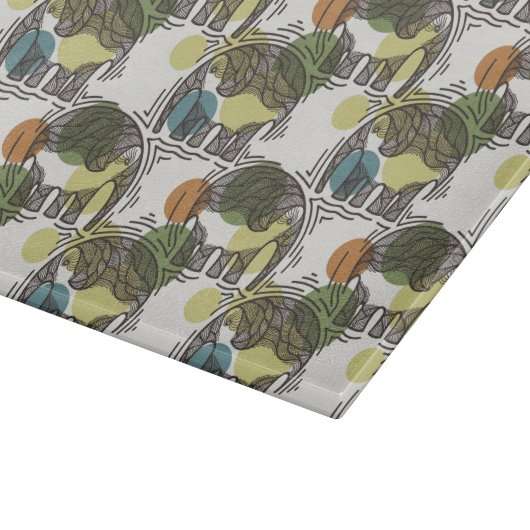 Elephant Pattern Snijplank (Hoek)