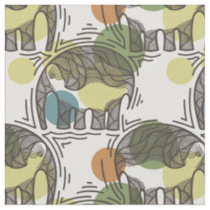 Elephant Pattern Stof