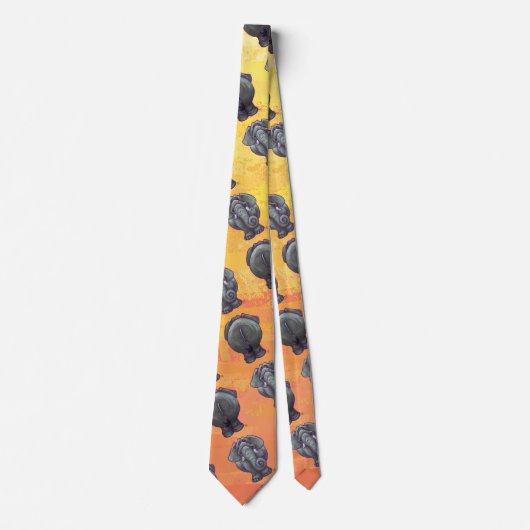 Elephant Pattern Stropdas (Voorkant)