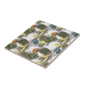 Elephant Pattern Tegeltje (Zijkant)