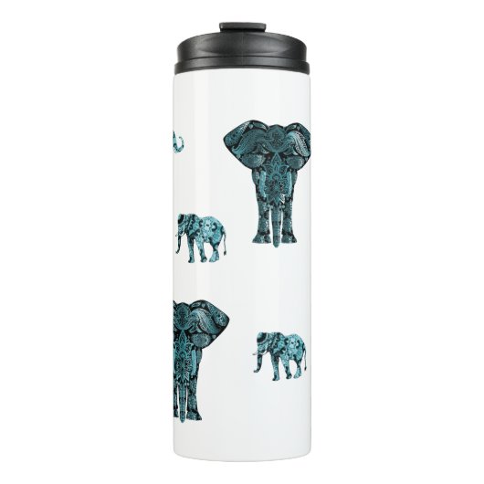 Elephant Pattern Thermosbeker (Voorkant)