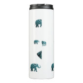 Elephant Pattern Thermosbeker (Achterkant)