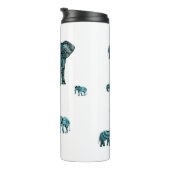 Elephant Pattern Thermosbeker (Geroteerd rechts)