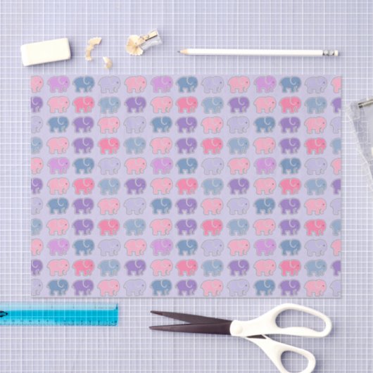 Elephant Pattern Tissuepapier (Craft)