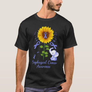 Elephant Periwinkle Ribbon Slokdarmkanker Aware T-shirt
