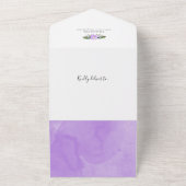 Elephant Photo Birth Notice card All In One Uitnodiging (Buitenkant)