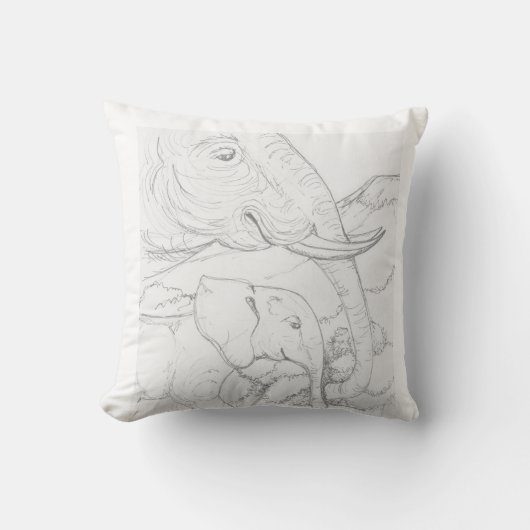 Elephant pillow kussen (Voorkant)