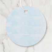 Elephant Pilot Birthday-labels Bedankjes Labels (Achterkant)