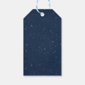 Elephant Pink and Navy Birthday Party Dank u Cadeaulabel (Achterkant)