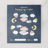 Elephant Pink and Navy Birthday Party Seating (Buitenkant ongevouwen)