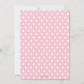 Elephant Pink Floral Baby shower e-mail Girl Kaart (Achterkant)