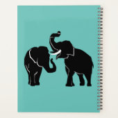 Elephant Planner - Votre texte et vos couleurs (Dos)