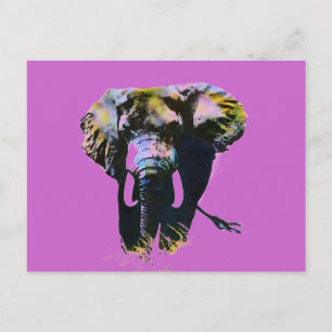 Elephant Pop Art Briefkaart