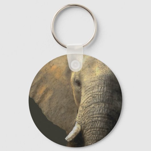 Elephant Portrait Sleutelhanger (Voorkant)