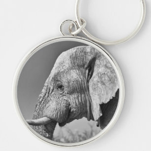 Elephant portret sleutelhanger