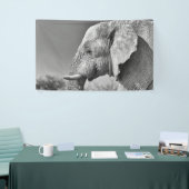 Elephant portret spandoek (Beurs)
