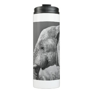 Elephant portret thermosbeker