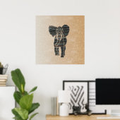 Elephant Poster (Thuiskantoor)