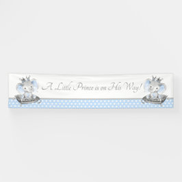 Elephant Prince Baby shower Banner Achtergrond