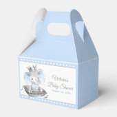 Elephant Prince Baby shower Bedankdoosjes (Voorkant Zijde)