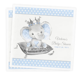 Elephant Prince Baby shower servetten