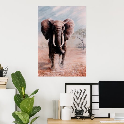 Elephant print (Thuiskantoor)