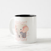 Eléphant Print Mug (Devant gauche)