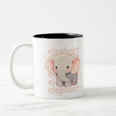 Eléphant Print Mug (Gauche)