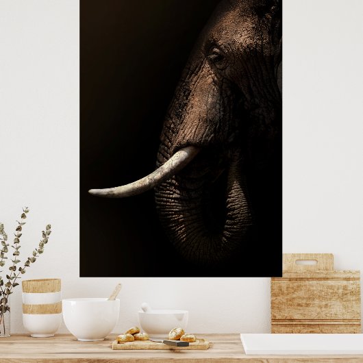 Elephant Profile Poster (Cuisine)