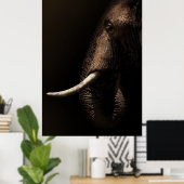Elephant Profile Poster (Bureau à domicile)