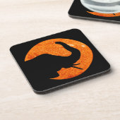 Elephant Profile Solar Eclipes Bier Onderzetter (Linkerzijde)