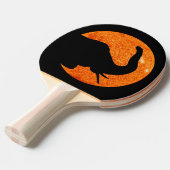 Elephant Profile Solar Eclipse Shadow Tafeltennisbatje (Voorkant Gekanteld)